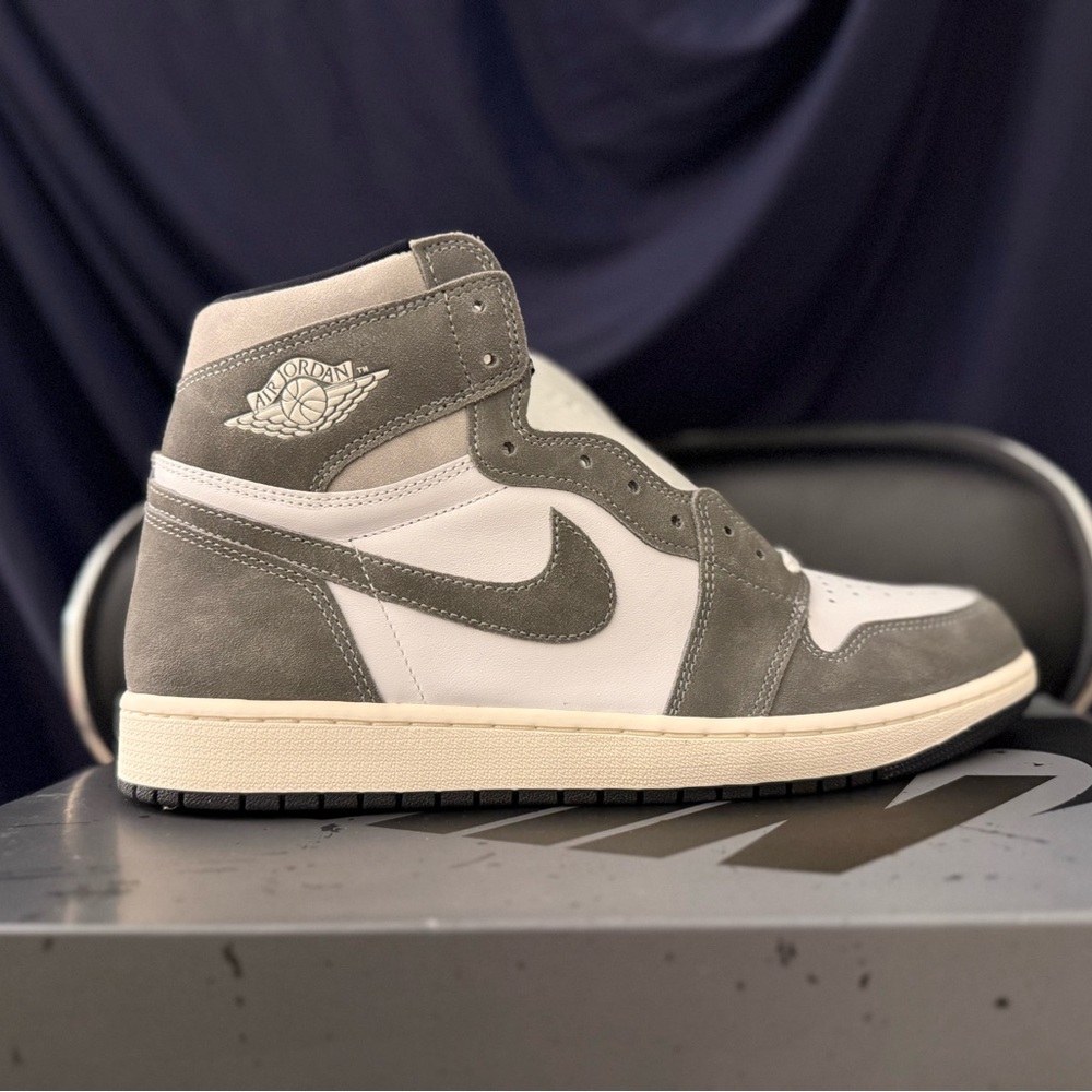 Jordan High-Top Sneakers - Gray and Cream